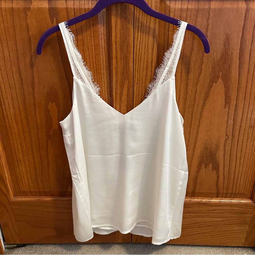 NWT Express Satin Lace Cami Top - Picture 2 of 3